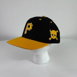 Pirates Snapback Hat American Needle Cooperstown Black Gold